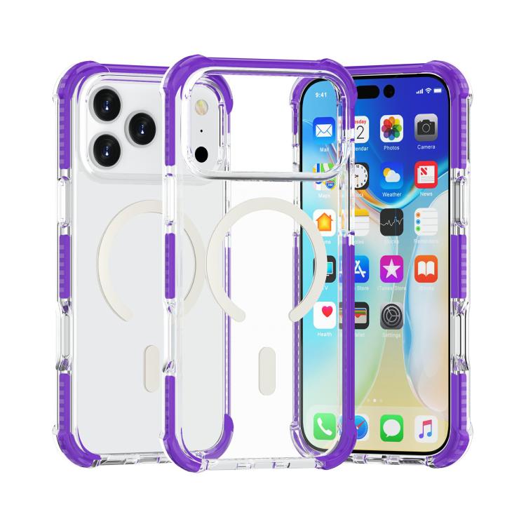 Estuche para teléfono a prueba de golpes de acrílico magnético Magsafe, For iPhone 18 Pro / 17 Pro, For iPhone 18 Pro Max / 17 Pro Max, For iPhone 17e / 16e, For iPhone 17, For iPhone Air
