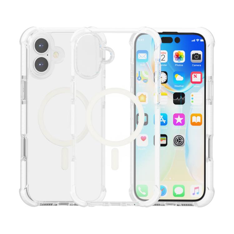 Estuche para teléfono a prueba de golpes de acrílico magnético Magsafe, For iPhone 18 Pro / 17 Pro, For iPhone 18 Pro Max / 17 Pro Max, For iPhone 17e / 16e, For iPhone 17, For iPhone Air