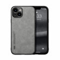Estuche para teléfono con respaldo de cuero magnético Skin Feel, For iPhone 14, For iPhone 14 Pro, For iPhone 14 Pro Max