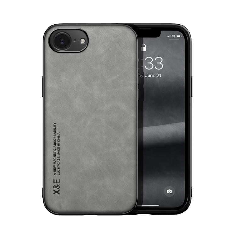 Estuche para teléfono con respaldo de cuero magnético Skin Feel, For iPhone 17e / 16e, For iPhone 17 Pro Max, For iPhone 17 Pro, For iPhone 17, For iPhone Air, For iPhone 16 Pro Max, For iPhone 16 Pro, For iPhone 15 Pro Max, iPhone 15 Pro              ...