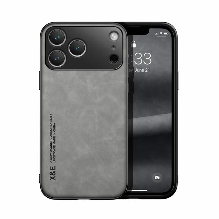 Estuche para teléfono con respaldo de cuero magnético Skin Feel, For iPhone 18 Pro / 17 Pro, For iPhone 18 Pro Max / 17 Pro Max, For iPhone 17e / 16e, For iPhone 17, For iPhone Air, For iPhone 16 Pro Max, For iPhone 16 Pro, For iPhone 15 Pro Max       ...