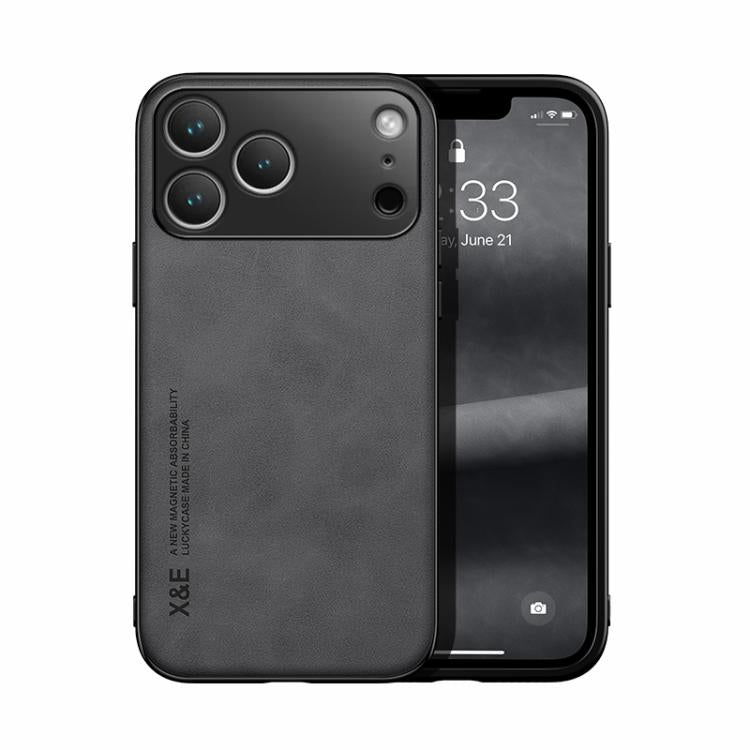 Estuche para teléfono con respaldo de cuero magnético Skin Feel, For iPhone 18 Pro / 17 Pro, For iPhone 18 Pro Max / 17 Pro Max, For iPhone 17e / 16e, For iPhone 17, For iPhone Air, For iPhone 16 Pro Max, For iPhone 16 Pro, For iPhone 15 Pro Max       ...