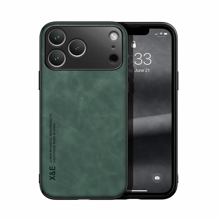Estuche para teléfono con respaldo de cuero magnético Skin Feel, For iPhone 18 Pro / 17 Pro, For iPhone 18 Pro Max / 17 Pro Max, For iPhone 17e / 16e, For iPhone 17, For iPhone Air, For iPhone 16 Pro Max, For iPhone 16 Pro, For iPhone 15 Pro Max       ...