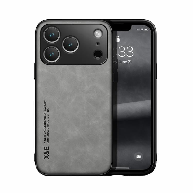 Estuche para teléfono con respaldo de cuero magnético Skin Feel, For iPhone 18 Pro / 17 Pro, For iPhone 18 Pro Max / 17 Pro Max, For iPhone 17e / 16e, For iPhone 17, For iPhone Air, For iPhone 16 Pro Max, For iPhone 16 Pro, For iPhone 15 Pro Max       ...