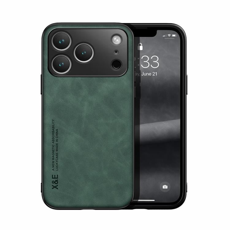 Estuche para teléfono con respaldo de cuero magnético Skin Feel, For iPhone 18 Pro / 17 Pro, For iPhone 18 Pro Max / 17 Pro Max, For iPhone 17e / 16e, For iPhone 17, For iPhone Air, For iPhone 16 Pro Max, For iPhone 16 Pro, For iPhone 15 Pro Max       ...