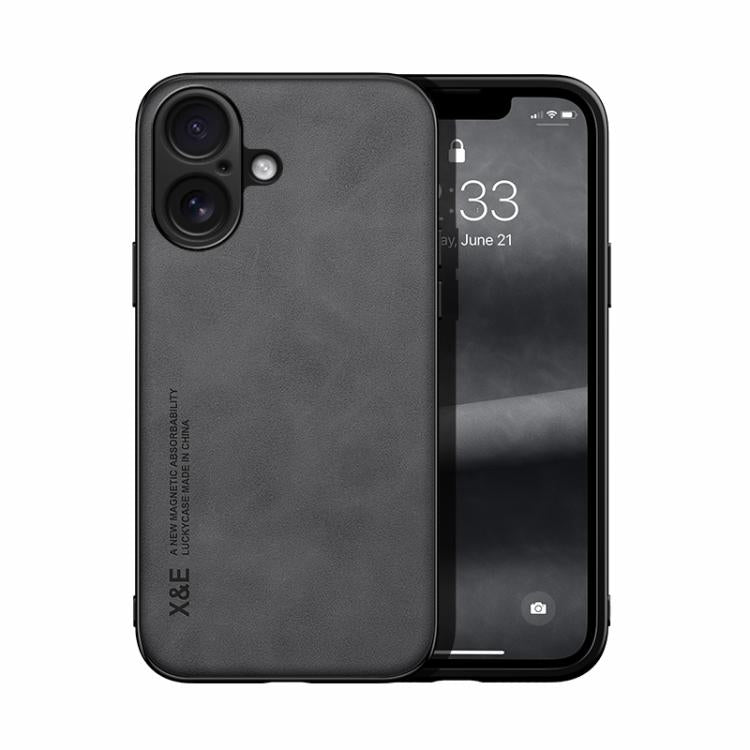 Estuche para teléfono con respaldo de cuero magnético Skin Feel, For iPhone 18 Pro / 17 Pro, For iPhone 18 Pro Max / 17 Pro Max, For iPhone 17e / 16e, For iPhone 17, For iPhone Air, For iPhone 16 Pro Max, For iPhone 16 Pro, For iPhone 15 Pro Max       ...