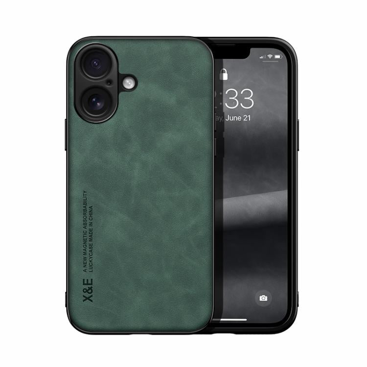 Estuche para teléfono con respaldo de cuero magnético Skin Feel, For iPhone 18 Pro / 17 Pro, For iPhone 18 Pro Max / 17 Pro Max, For iPhone 17e / 16e, For iPhone 17, For iPhone Air, For iPhone 16 Pro Max, For iPhone 16 Pro, For iPhone 15 Pro Max       ...