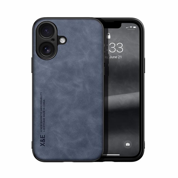 Estuche para teléfono con respaldo de cuero magnético Skin Feel, For iPhone 18 Pro / 17 Pro, For iPhone 18 Pro Max / 17 Pro Max, For iPhone 17e / 16e, For iPhone 17, For iPhone Air, For iPhone 16 Pro Max, For iPhone 16 Pro, For iPhone 15 Pro Max       ...