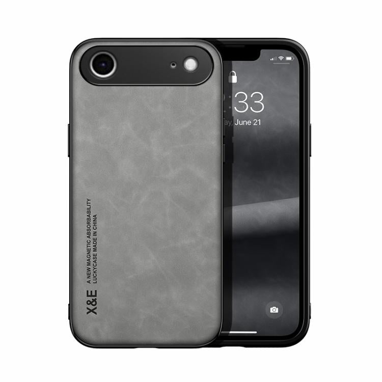 Estuche para teléfono con respaldo de cuero magnético Skin Feel, For iPhone 18 Pro / 17 Pro, For iPhone 18 Pro Max / 17 Pro Max, For iPhone 17e / 16e, For iPhone 17, For iPhone Air, For iPhone 16 Pro Max, For iPhone 16 Pro, For iPhone 15 Pro Max       ...