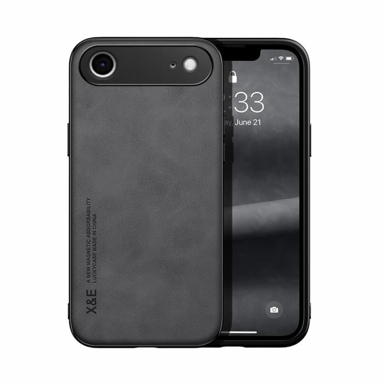Estuche para teléfono con respaldo de cuero magnético Skin Feel, For iPhone 18 Pro / 17 Pro, For iPhone 18 Pro Max / 17 Pro Max, For iPhone 17e / 16e, For iPhone 17, For iPhone Air, For iPhone 16 Pro Max, For iPhone 16 Pro, For iPhone 15 Pro Max       ...