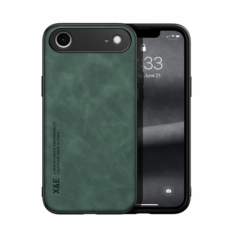 Estuche para teléfono con respaldo de cuero magnético Skin Feel, For iPhone 18 Pro / 17 Pro, For iPhone 18 Pro Max / 17 Pro Max, For iPhone 17e / 16e, For iPhone 17, For iPhone Air, For iPhone 16 Pro Max, For iPhone 16 Pro, For iPhone 15 Pro Max       ...