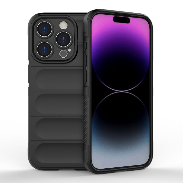 Magic Shield TPU + Estuche para teléfono de franela, For iPhone 16, For iPhone 15 Pro Max, For iPhone 15 Pro, For iPhone 15 Plus