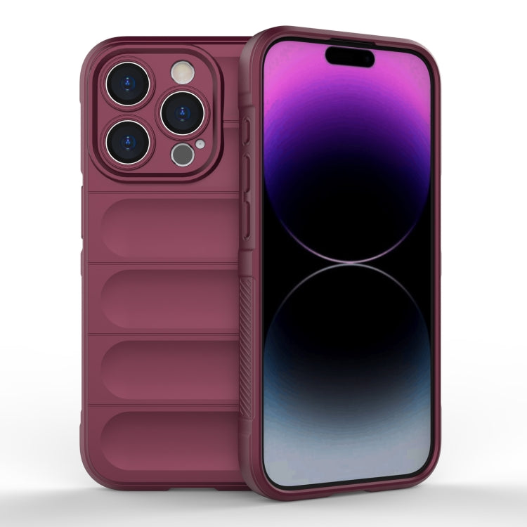 Magic Shield TPU + Estuche para teléfono de franela, For iPhone 16, For iPhone 15 Pro Max, For iPhone 15 Pro, For iPhone 15 Plus