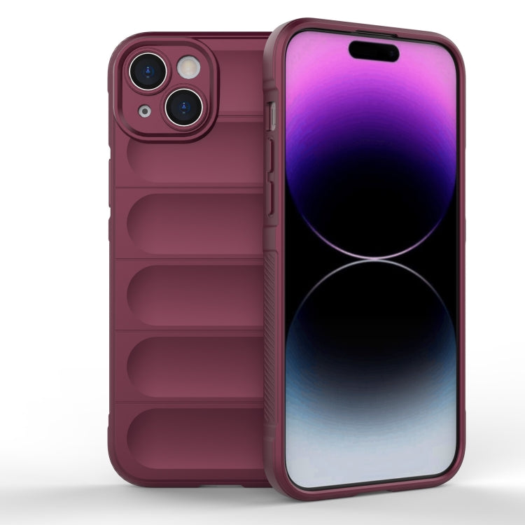 Magic Shield TPU + Estuche para teléfono de franela, For iPhone 16, For iPhone 15 Pro Max, For iPhone 15 Pro, For iPhone 15 Plus