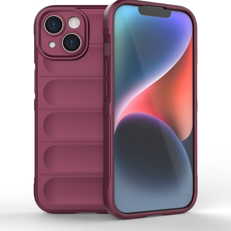 Magic Shield TPU + Estuche para teléfono de franela, For iPhone 15