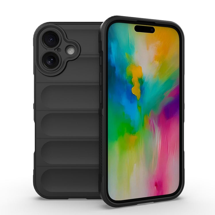 Magic Shield TPU + Estuche para teléfono de franela, For iPhone 16, For iPhone 15 Pro Max, For iPhone 15 Pro, For iPhone 15 Plus
