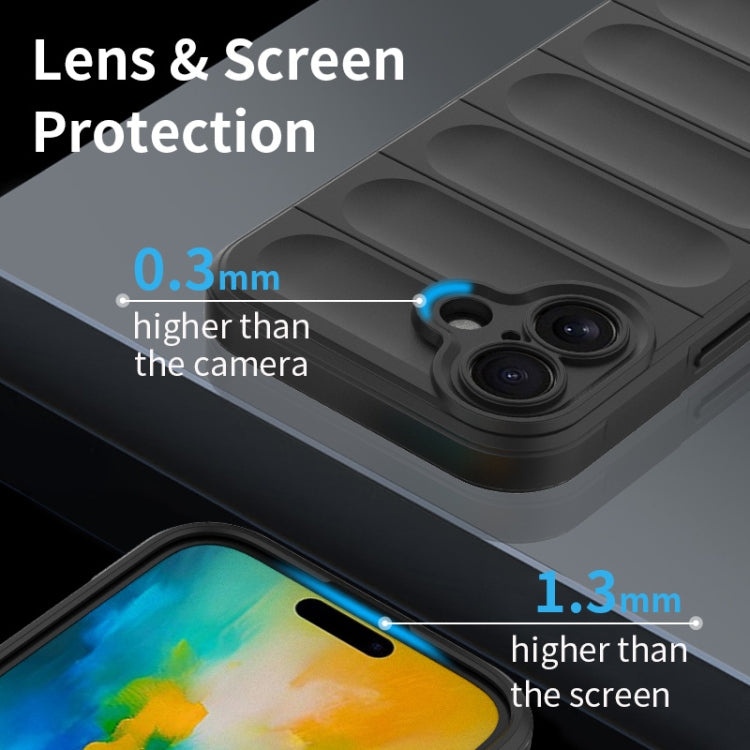 Magic Shield TPU + Estuche para teléfono de franela, For iPhone 16, For iPhone 15 Pro Max, For iPhone 15 Pro, For iPhone 15 Plus