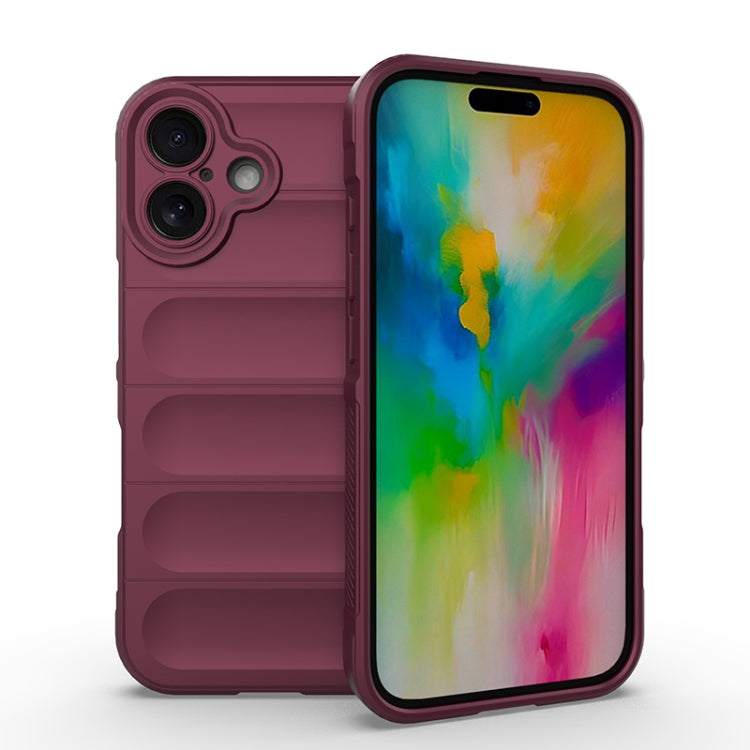 Magic Shield TPU + Estuche para teléfono de franela, For iPhone 16, For iPhone 15 Pro Max, For iPhone 15 Pro, For iPhone 15 Plus