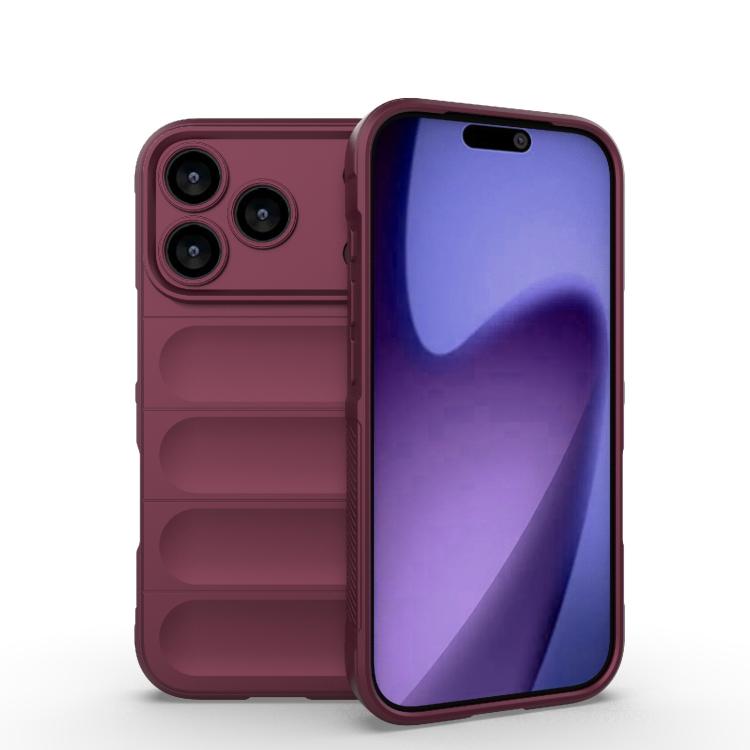 Magic Shield TPU + Estuche para teléfono de franela, For iPhone 18 Pro / 17 Pro, For iPhone 18 Pro Max / 17 Pro Max, For iPhone 17e / 16e, For iPhone 17