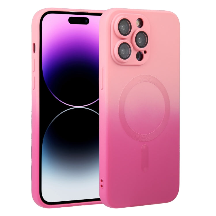 Estuche para teléfono MagSafe con degradado de silicona líquida de TPU, For iPhone 16, For iPhone 15 Pro Max, For iPhone 15 Pro, For iPhone 15 Plus, For iPhone 15