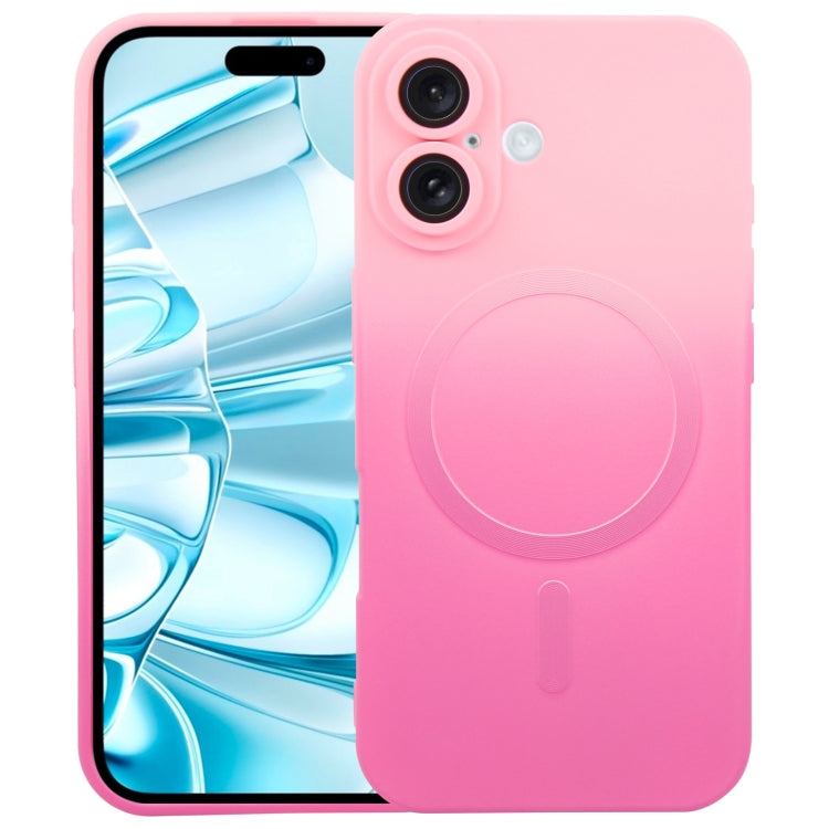 Estuche para teléfono MagSafe con degradado de silicona líquida de TPU, For iPhone 16, For iPhone 15 Pro Max, For iPhone 15 Pro, For iPhone 15 Plus, For iPhone 15