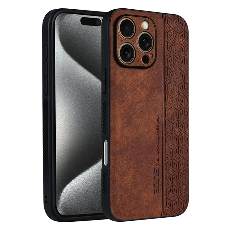 Estuche para teléfono con sensación de piel en relieve AZNS 3D, For iPhone 16e / 17e, For iPhone 17 Pro Max, For iPhone 17 Pro, For iPhone 17, For iPhone Air, For iPhone 16 Pro Max, For iPhone 16 Pro, For iPhone 16 Plus, For iPhone 16