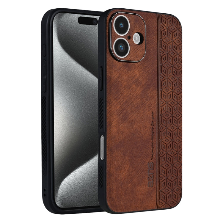 Estuche para teléfono con sensación de piel en relieve AZNS 3D, For iPhone 16e / 17e, For iPhone 17 Pro Max, For iPhone 17 Pro, For iPhone 17, For iPhone Air, For iPhone 16 Pro Max, For iPhone 16 Pro, For iPhone 16 Plus, For iPhone 16