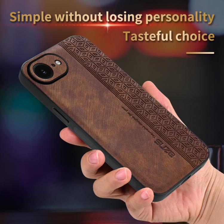 Estuche para teléfono con sensación de piel en relieve AZNS 3D, For iPhone 16e / 17e, For iPhone 17 Pro Max, For iPhone 17 Pro, For iPhone 17, For iPhone Air, For iPhone 16 Pro Max, For iPhone 16 Pro, For iPhone 16 Plus, For iPhone 16