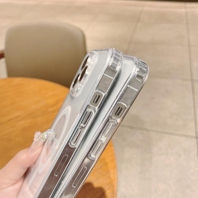 Estuche de TPU acrílico transparente magnético MagSafe con orificio fino, For iPhone 16e / 17e, For iPhone 17 Pro Max, For iPhone 17 Pro, For iPhone 17, For iPhone Air, For iPhone 16 Pro Max, For iPhone 16 Pro, For iPhone 16 Plus, For iPhone 16        ...