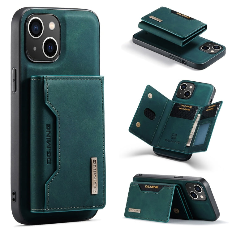 DG.MING M2 Series Funda de cuero para teléfono con cartera y tarjetero de 3 pliegues, For iPhone 15 Pro Max, For iPhone 15 Pro, For iPhone 15 Plus, For iPhone 15