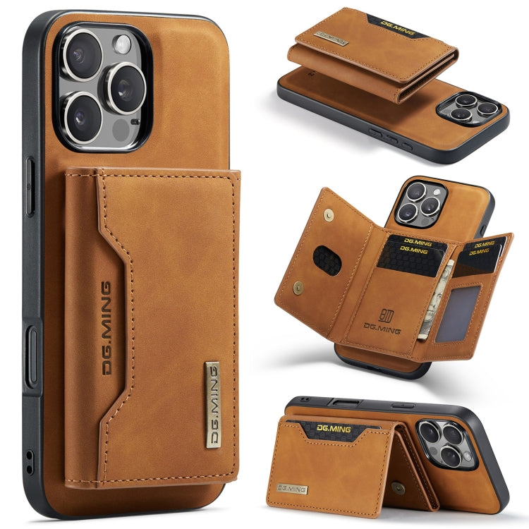 DG.MING M2 Series Funda de cuero para teléfono con cartera y tarjetero de 3 pliegues, For iPhone 17e / 16e, For iPhone 17 Pro Max, For iPhone 17 Pro, For iPhone 17, For iPhone Air, For iPhone 16 Pro Max, For iPhone 16 Pro, For iPhone 16 Plus           ...