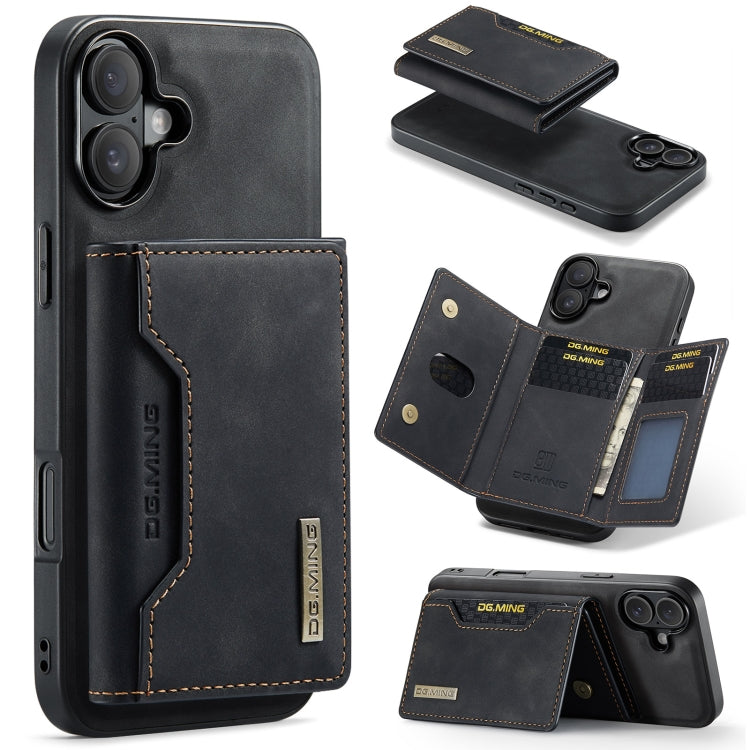 DG.MING M2 Series Funda de cuero para teléfono con cartera y tarjetero de 3 pliegues, For iPhone 17e / 16e, For iPhone 17 Pro Max, For iPhone 17 Pro, For iPhone 17, For iPhone Air, For iPhone 16 Pro Max, For iPhone 16 Pro, For iPhone 16 Plus           ...