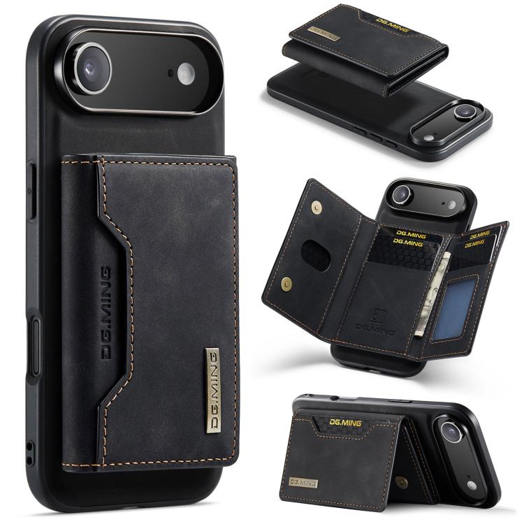 DG.MING M2 Series Funda de cuero para teléfono con cartera y tarjetero de 3 pliegues, For iPhone 17e / 16e, For iPhone 17 Pro Max, For iPhone 17 Pro, For iPhone 17, For iPhone Air, For iPhone 16 Pro Max, For iPhone 16 Pro, For iPhone 16 Plus           ...