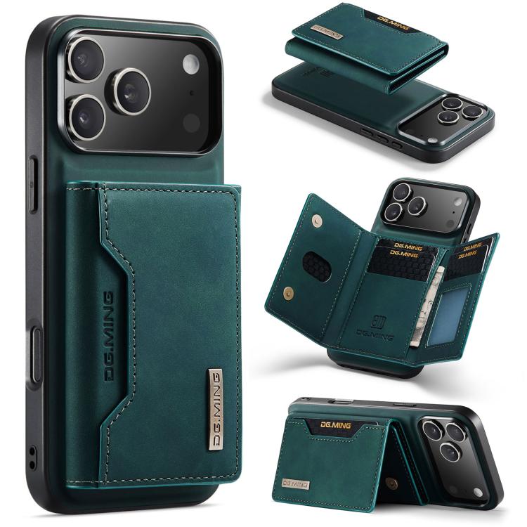 DG.MING M2 Series Funda de cuero para teléfono con cartera y tarjetero de 3 pliegues, For iPhone 17e / 16e, For iPhone 17 Pro Max, For iPhone 17 Pro, For iPhone 17, For iPhone Air, For iPhone 16 Pro Max, For iPhone 16 Pro, For iPhone 16 Plus           ...