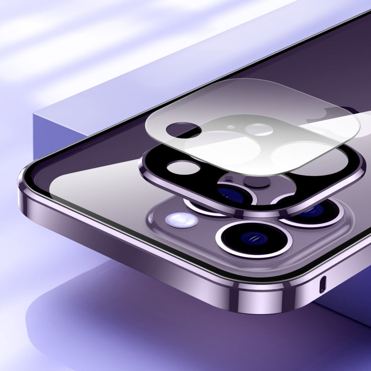 Caja magnética de vidrio templado HD con doble hebilla para teléfono, For iPhone 11 Pro