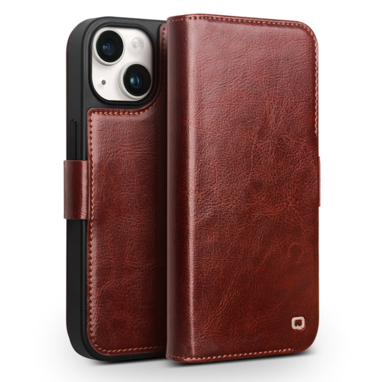 Funda para teléfono QIALINO Classic 103 con hebilla de cuero genuino, For iPhone 17e / 16e, For iPhone 17 Pro Max, For iPhone 17 Pro, For iPhone 17, For iPhone Air, For iPhone 15 Pro Max, For iPhone 15 Plus