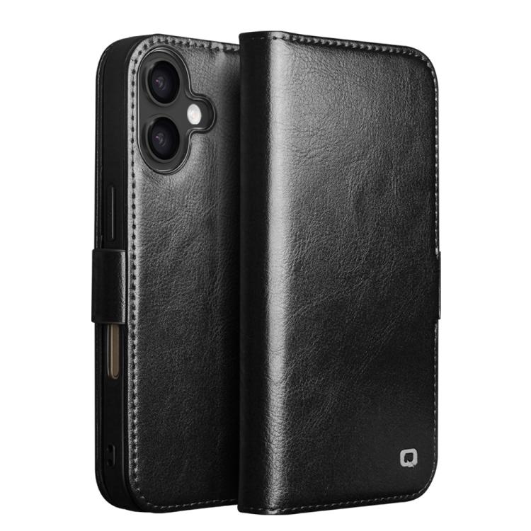 Funda para teléfono QIALINO Classic 103 con hebilla de cuero genuino, For iPhone 17e / 16e, For iPhone 17 Pro Max, For iPhone 17 Pro, For iPhone 17, For iPhone Air, For iPhone 15 Pro Max, For iPhone 15 Plus