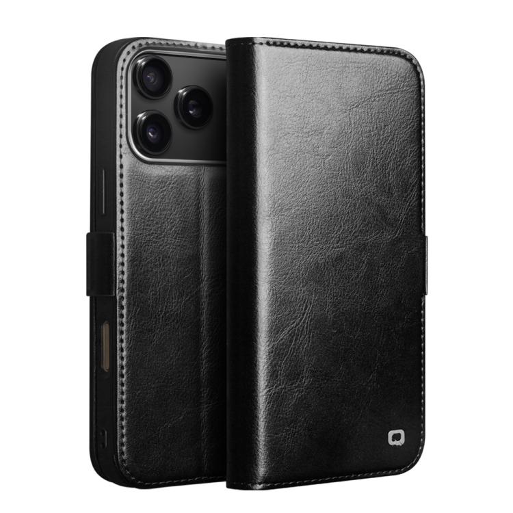 Funda para teléfono QIALINO Classic 103 con hebilla de cuero genuino, For iPhone 17e / 16e, For iPhone 17 Pro Max, For iPhone 17 Pro, For iPhone 17, For iPhone Air, For iPhone 15 Pro Max, For iPhone 15 Plus
