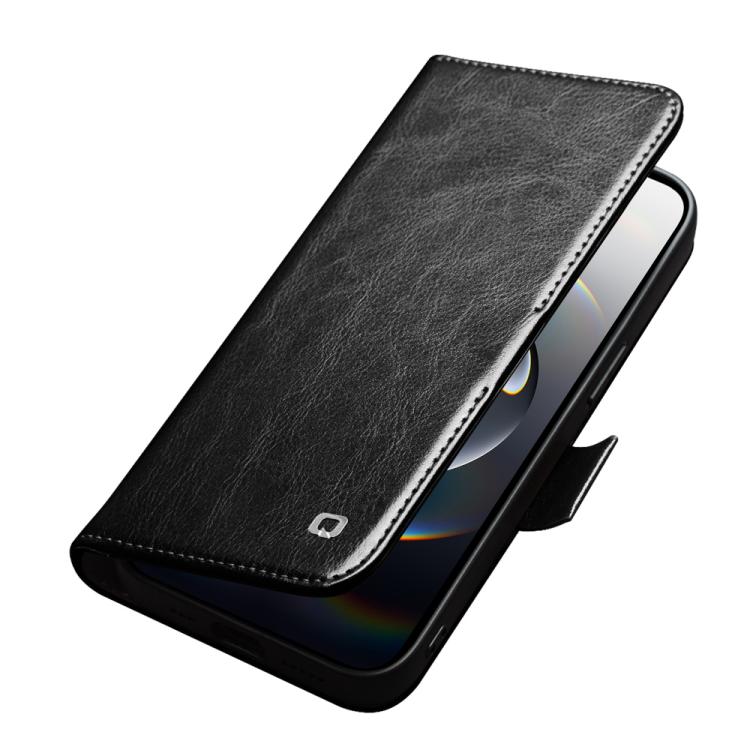 Funda para teléfono QIALINO Classic 103 con hebilla de cuero genuino, For iPhone 17e / 16e, For iPhone 17 Pro Max, For iPhone 17 Pro, For iPhone 17, For iPhone Air, For iPhone 15 Pro Max, For iPhone 15 Plus