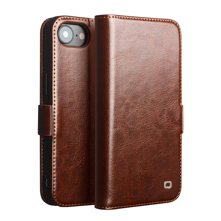 Funda para teléfono QIALINO Classic 103 con hebilla de cuero genuino, For iPhone 17e / 16e, For iPhone 17 Pro Max, For iPhone 17 Pro, For iPhone 17, For iPhone Air, For iPhone 15 Pro Max, For iPhone 15 Plus