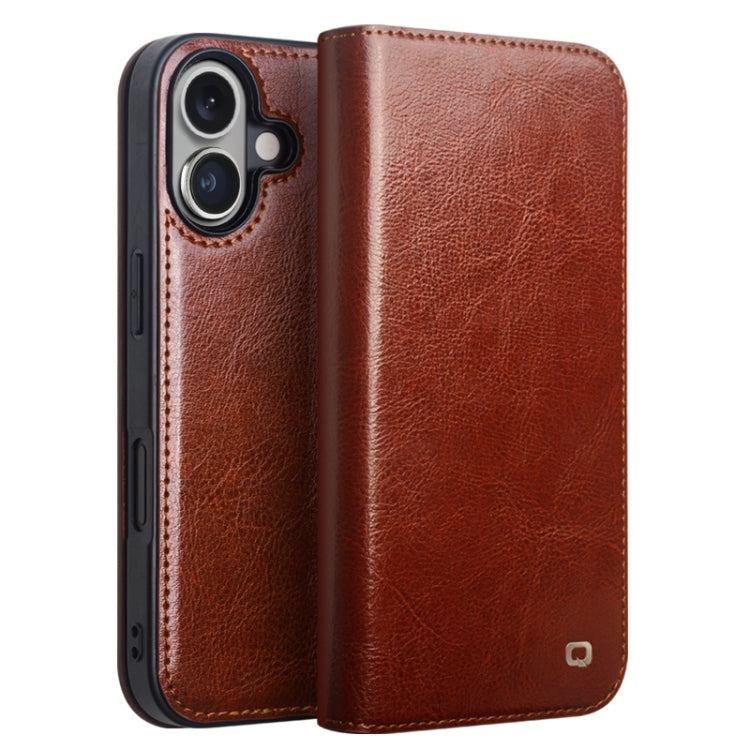 Funda para teléfono QIALINO Classic de cuero genuino, For iPhone 16e / 17e, For iPhone 17 Pro Max, For iPhone 17 Pro, For iPhone 17, For iPhone Air, For iPhone 16 Pro Max, For iPhone 16 Pro, For iPhone 16 Plus, For iPhone 16, For iPhone 15 Pro Max     ...