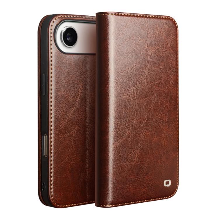Funda para teléfono QIALINO Classic de cuero genuino, For iPhone 16e / 17e, For iPhone 17 Pro Max, For iPhone 17 Pro, For iPhone 17, For iPhone Air, For iPhone 16 Pro Max, For iPhone 16 Pro, For iPhone 16 Plus, For iPhone 16, For iPhone 15 Pro Max     ...