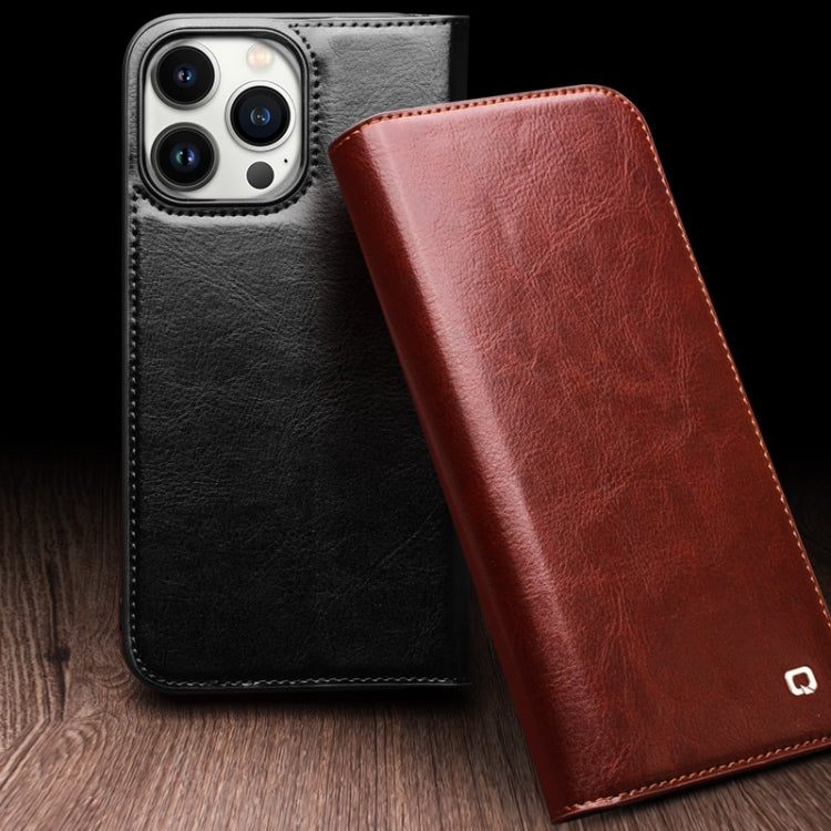 Funda para teléfono QIALINO Classic de cuero genuino, For iPhone 16e / 17e, For iPhone 17 Pro Max, For iPhone 17 Pro, For iPhone 17, For iPhone Air, For iPhone 16 Pro Max, For iPhone 16 Pro, For iPhone 16 Plus, For iPhone 16, For iPhone 15 Pro Max     ...