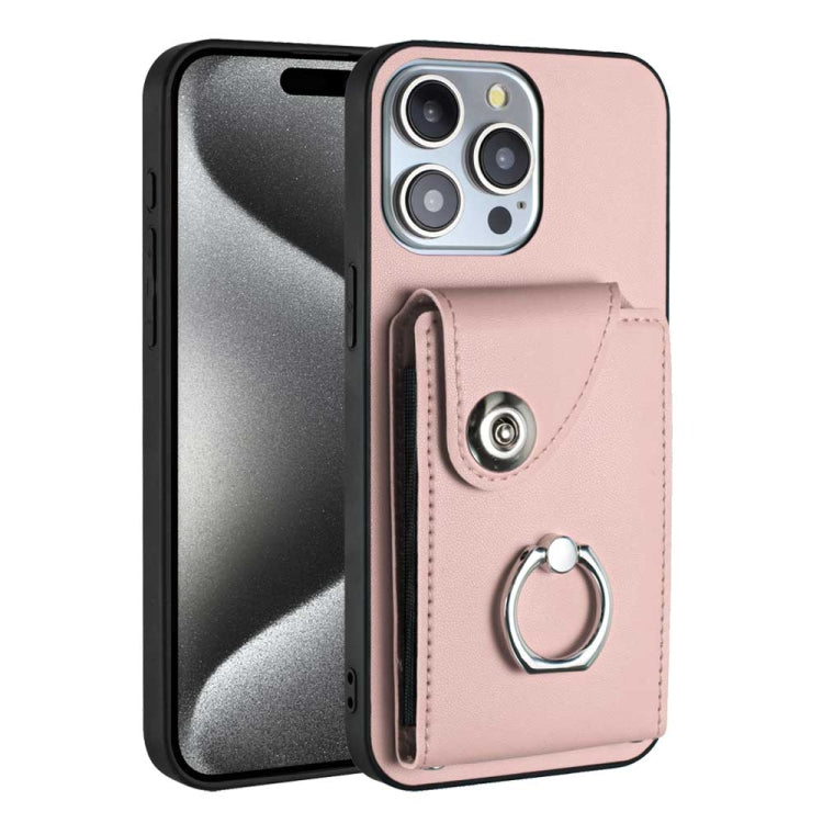 Funda para teléfono con soporte para anillo y bolsa para tarjeta de órgano, For iPhone 16, For iPhone 15 Pro Max, For iPhone 15 Pro, For iPhone 15 Plus, For iPhone 15, For iPhone 14 Plus, For iPhone 14, For iPhone 14 Pro