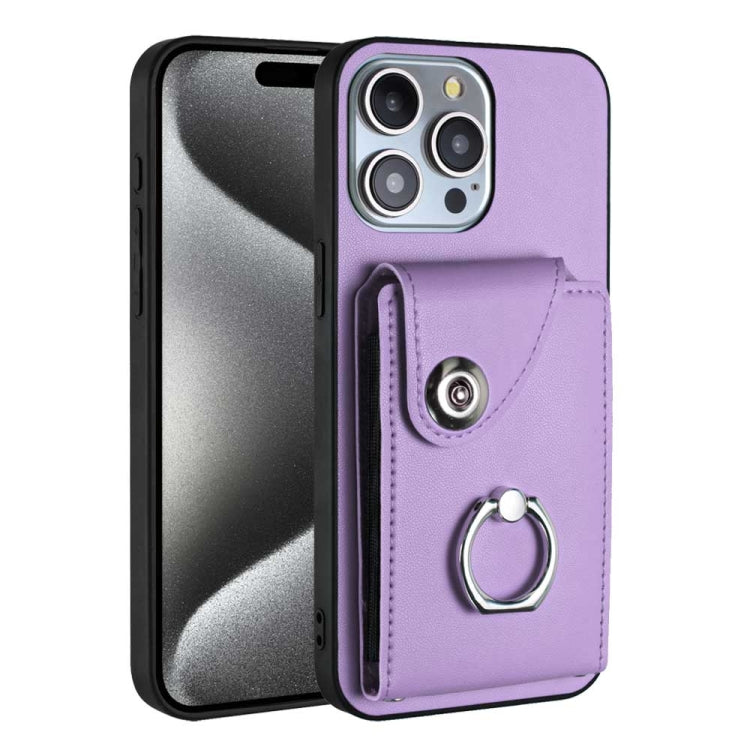 Funda para teléfono con soporte para anillo y bolsa para tarjeta de órgano, For iPhone 16, For iPhone 15 Pro Max, For iPhone 15 Pro, For iPhone 15 Plus, For iPhone 15, For iPhone 14 Plus, For iPhone 14, For iPhone 14 Pro