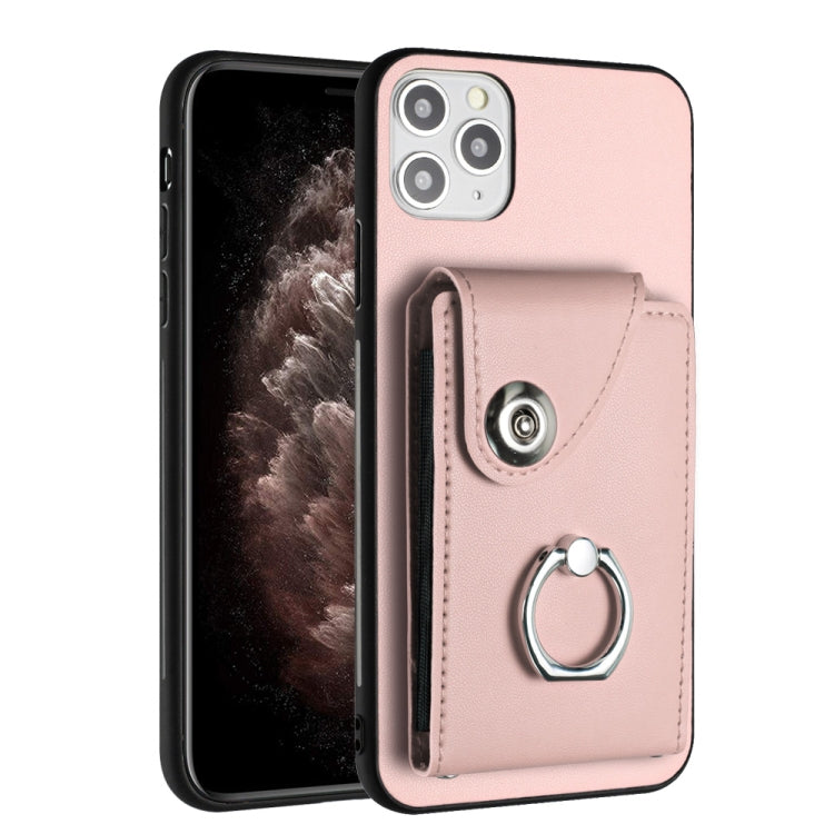 Funda para teléfono con soporte para anillo y bolsa para tarjeta de órgano, For iPhone 12 Pro, For iPhone 12 mini, For iPhone 11 Pro Max, For iPhone 11, For iPhone 11 Pro, For iPhone X / XS, For iPhone XR, For iPhone XS Max