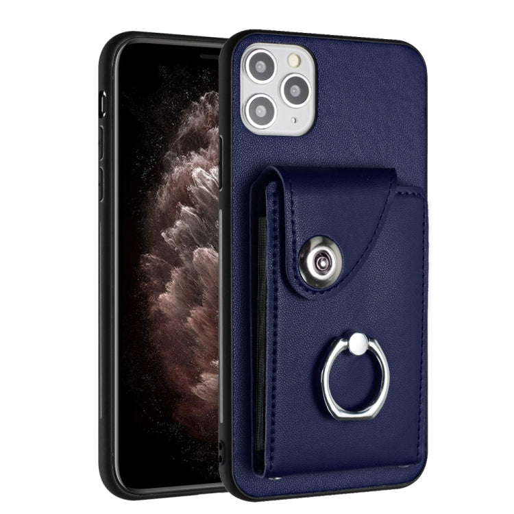 Funda para teléfono con soporte para anillo y bolsa para tarjeta de órgano, For iPhone 12 Pro, For iPhone 12 mini, For iPhone 11 Pro Max, For iPhone 11, For iPhone 11 Pro, For iPhone X / XS, For iPhone XR, For iPhone XS Max