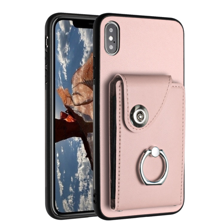 Funda para teléfono con soporte para anillo y bolsa para tarjeta de órgano, For iPhone 12 Pro, For iPhone 12 mini, For iPhone 11 Pro Max, For iPhone 11, For iPhone 11 Pro, For iPhone X / XS, For iPhone XR, For iPhone XS Max
