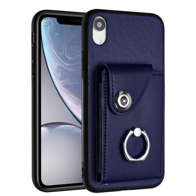 Funda para teléfono con soporte para anillo y bolsa para tarjeta de órgano, For iPhone 12 Pro, For iPhone 12 mini, For iPhone 11 Pro Max, For iPhone 11, For iPhone 11 Pro, For iPhone X / XS, For iPhone XR, For iPhone XS Max