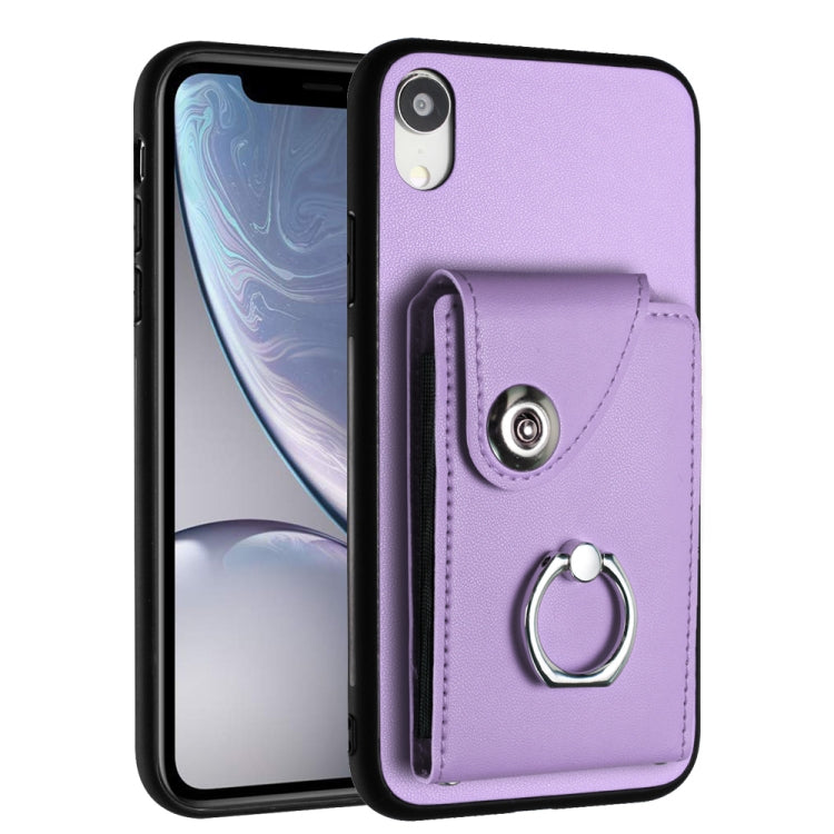 Funda para teléfono con soporte para anillo y bolsa para tarjeta de órgano, For iPhone 12 Pro, For iPhone 12 mini, For iPhone 11 Pro Max, For iPhone 11, For iPhone 11 Pro, For iPhone X / XS, For iPhone XR, For iPhone XS Max